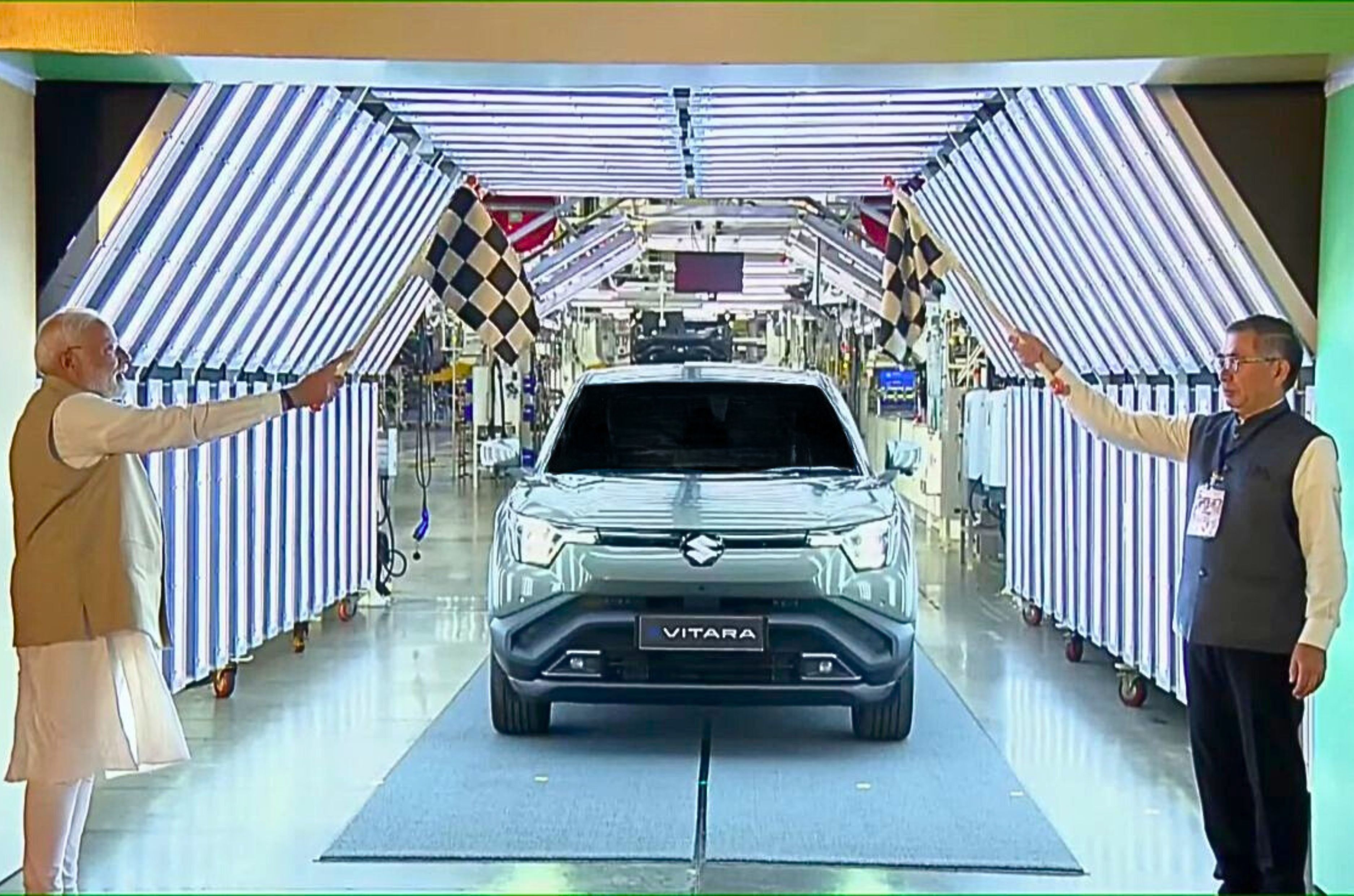 Maruti Suzuki e Vitara factory roll out 